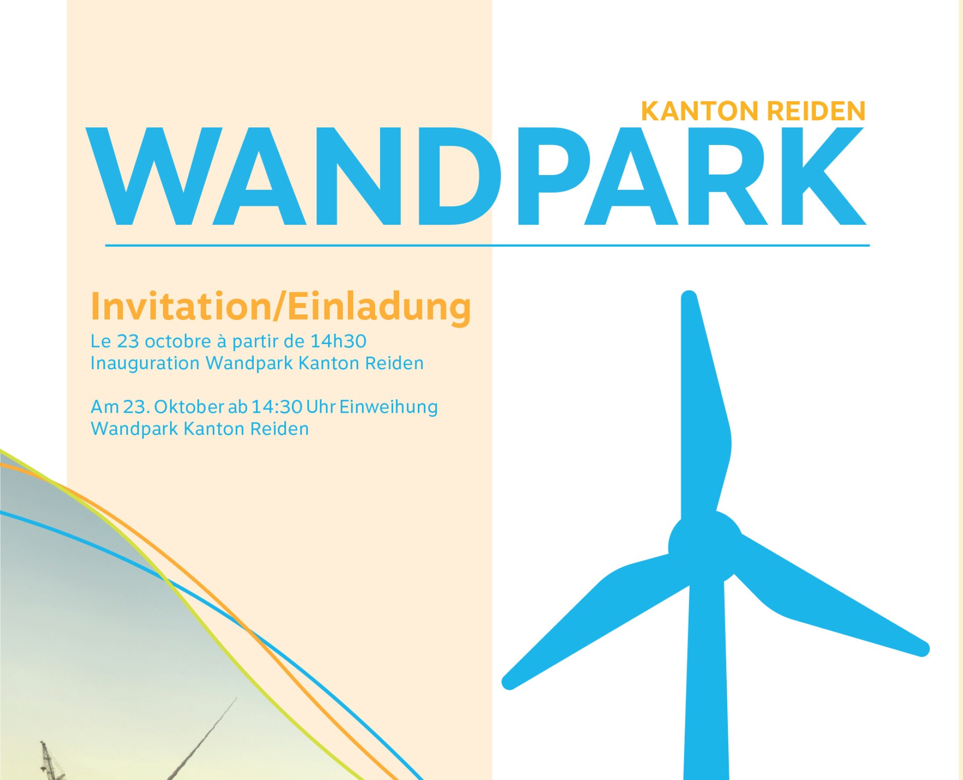 Aweiung vum Wandpark Kanton Réiden