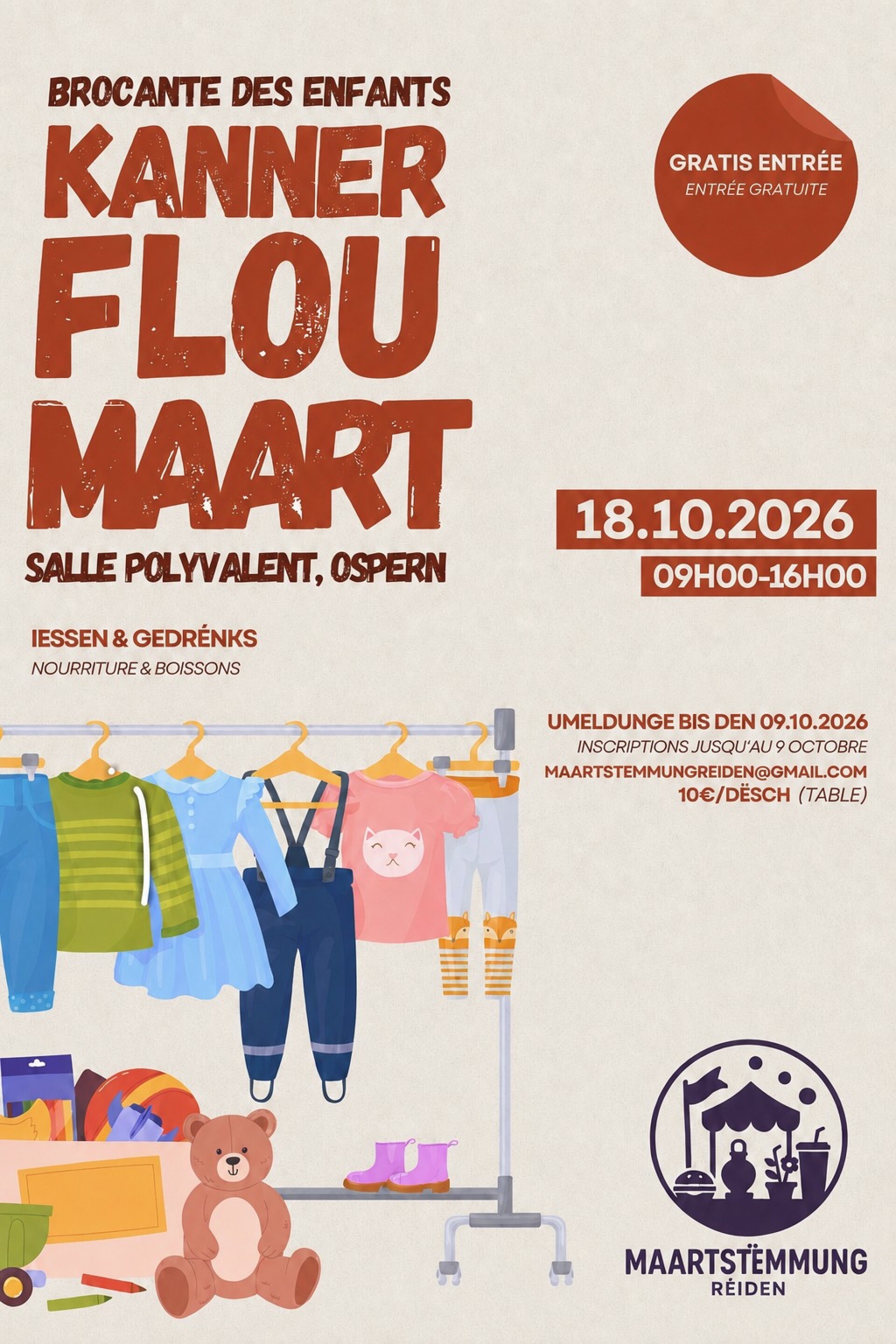 Kannerfloumaart zu Osper am Polyvalent